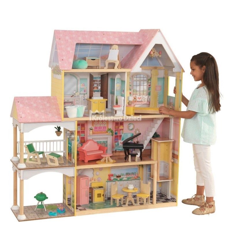 Kidkraft Drewniany Domek Dla Lalek Barbie Rezydencja Lola 65958 Krolestwo Dzieci